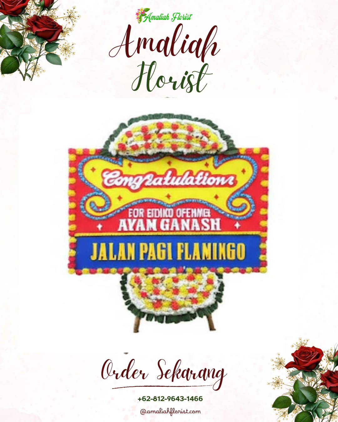 Sewa Papan Bunga Tegal Barat